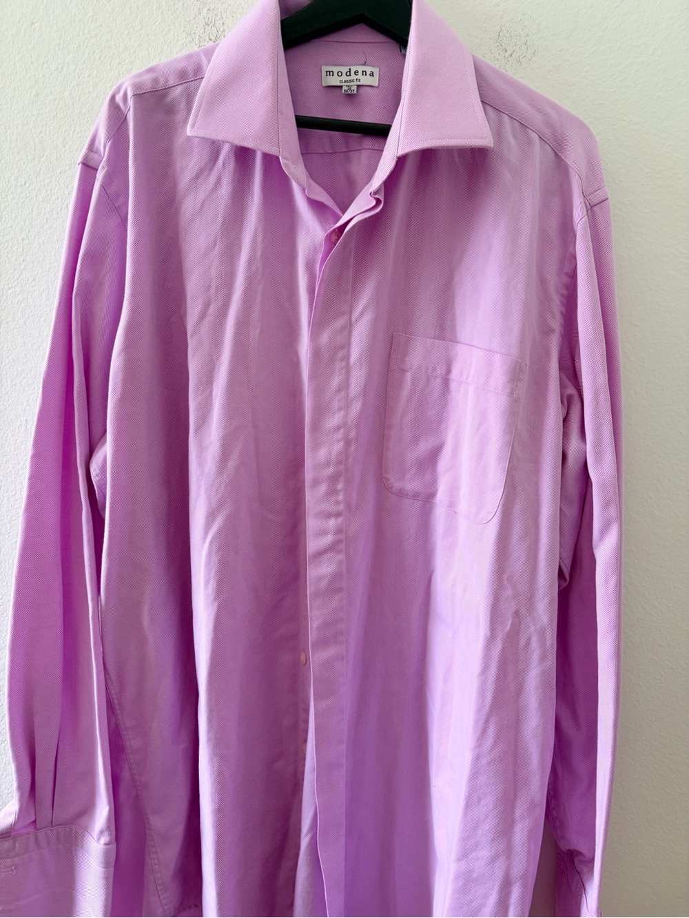 Modena Men's Lavender Button-Down Dress Shirt
